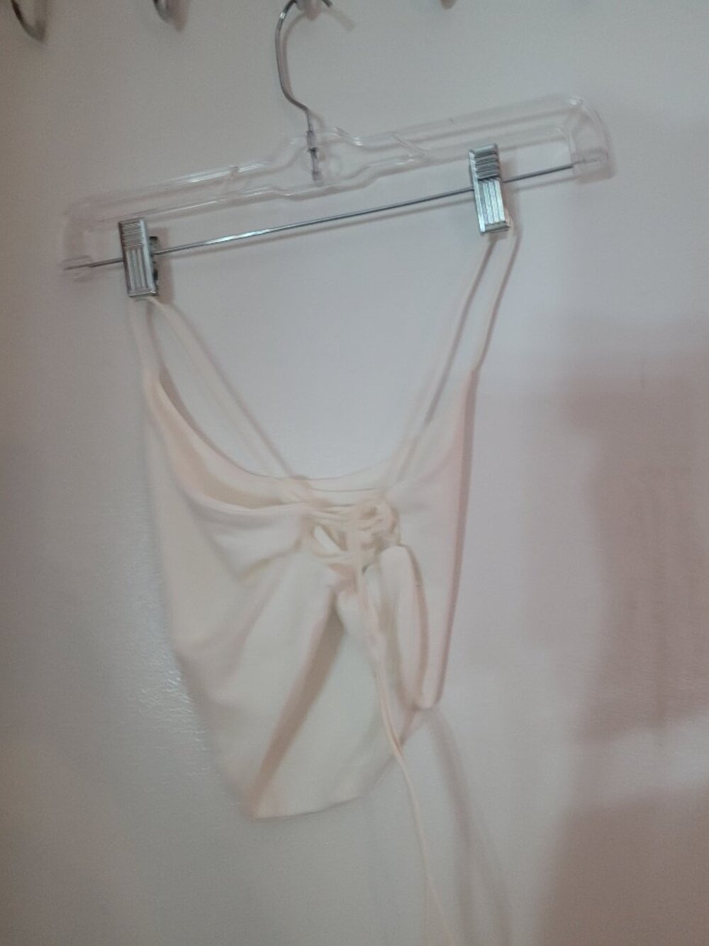 White open back string top - Picture 2 of 2